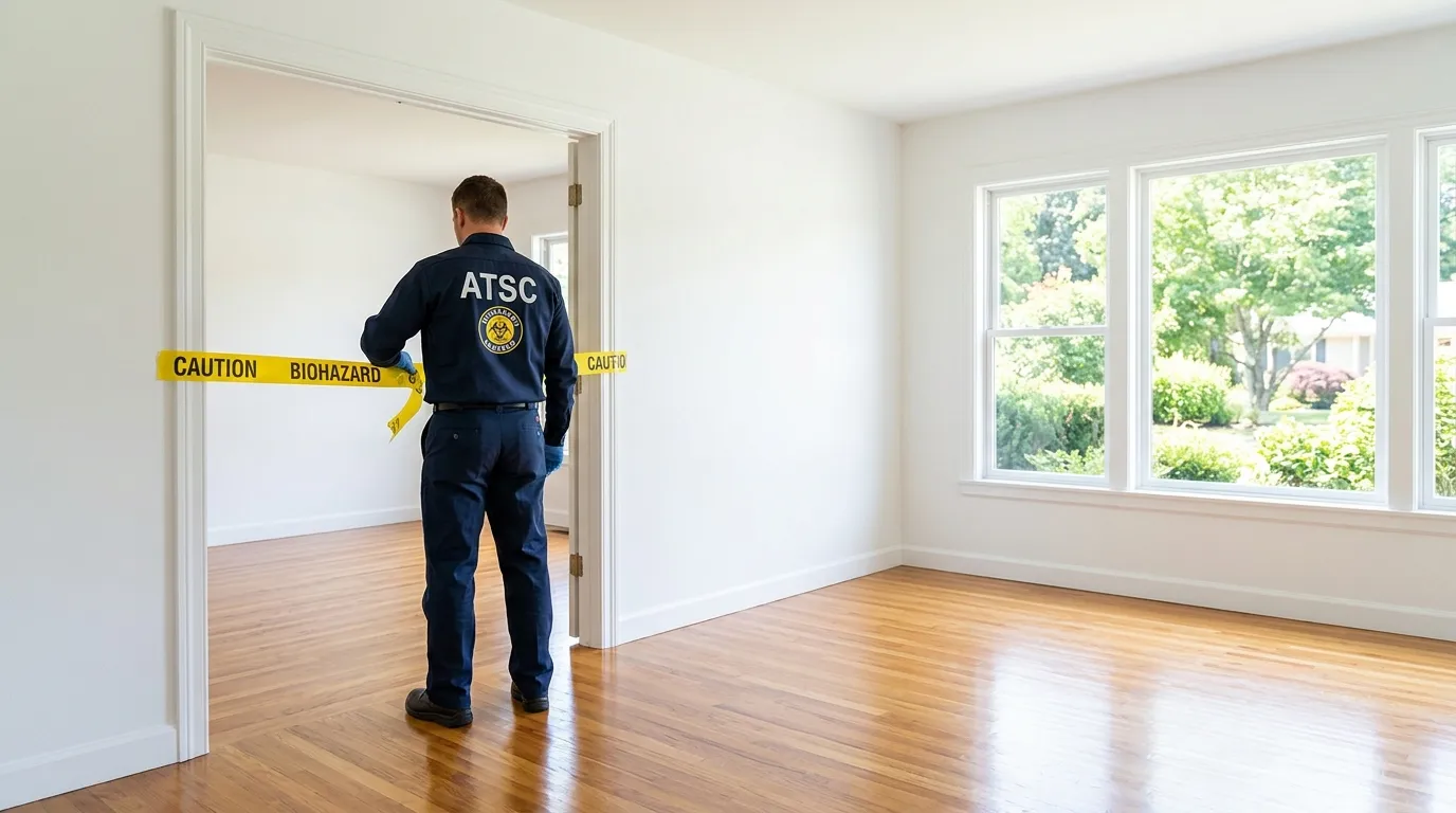 Certified biohazard cleanup crew performing Crime Scene Cleanup in Conning Towers-Nautilus Park